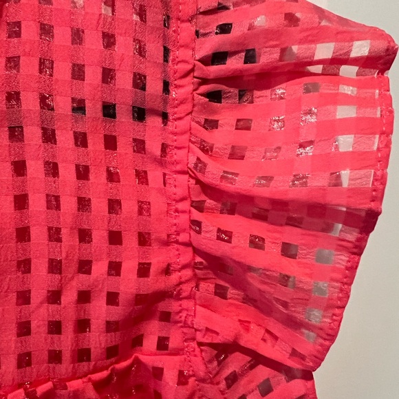 And the Why Women's Pink Ruffle Sleeve Top size XL - Picture 11 of 16